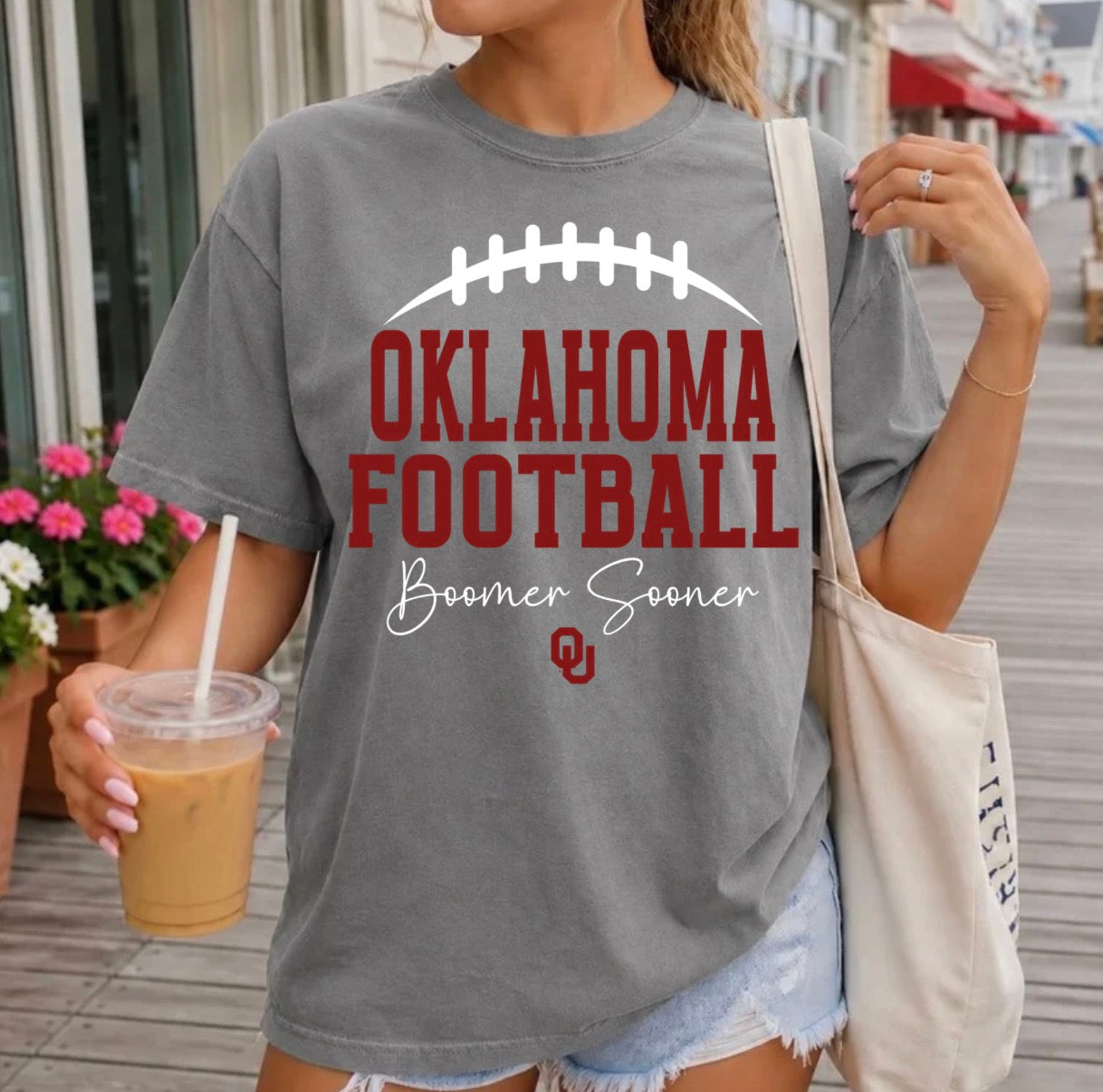 Oklahoma Football Boomer Sooner-Crimson/White