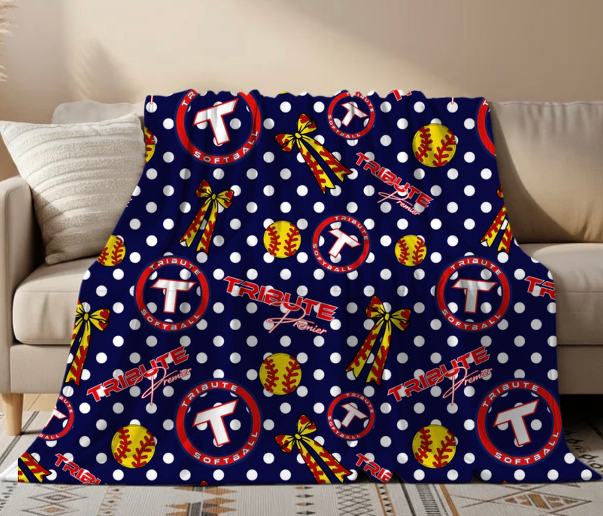 Tribute Premier Polkadot Blanket