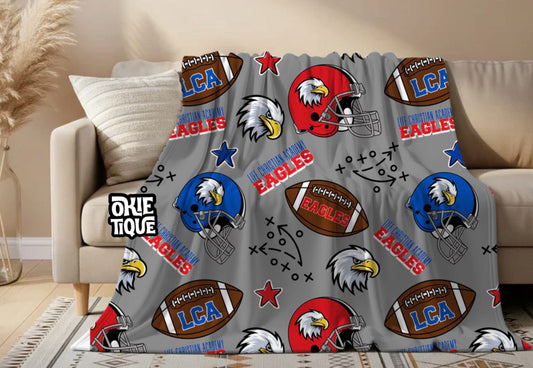 LCA Eagles Gray Blanket-Not Girly