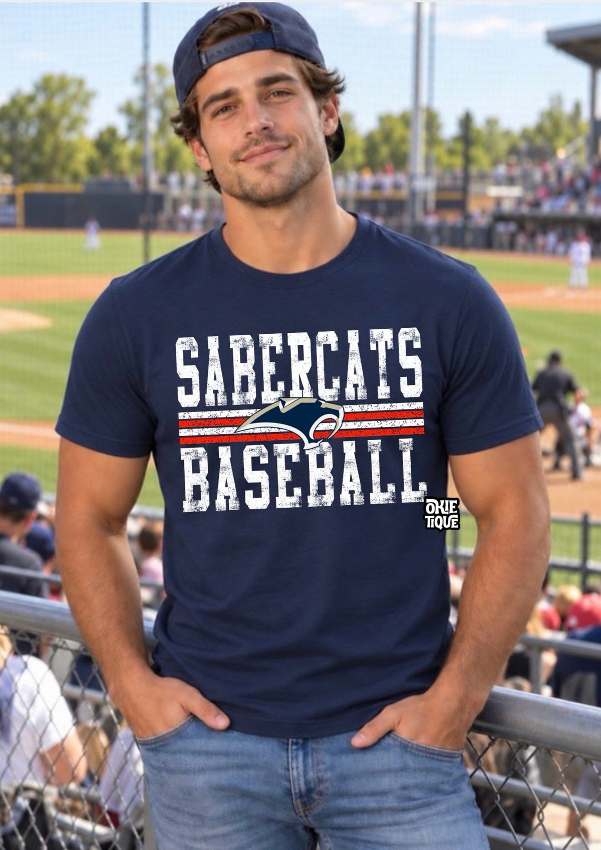 Sabercats Baseball Stripes-SM