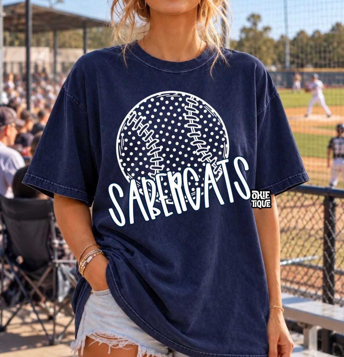Polka Dot Baseball Sabercats-SM