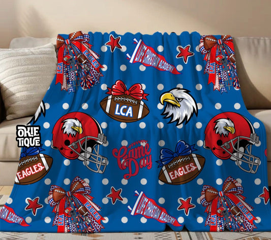 LCA Eagles Polka Dot Blanket