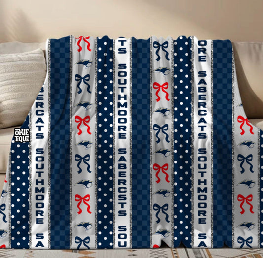 Southmoore Sabercats Bow Blanket -SM