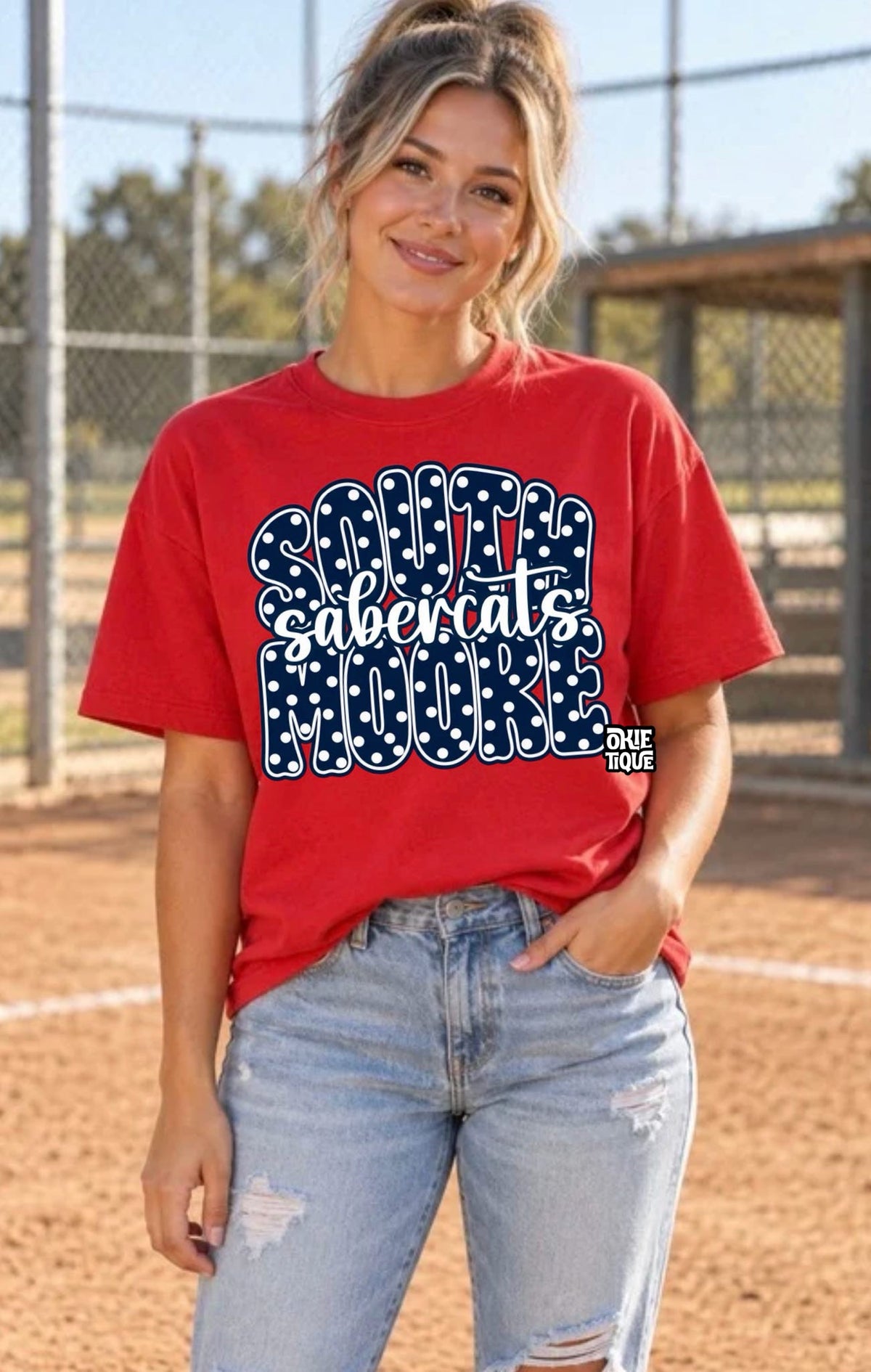 Navy Polka Dot Southmoore-SM